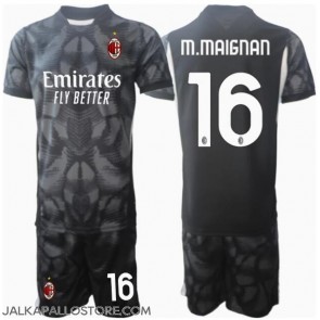AC Milan Mike Maignan #16 Maalivahti Kotipaita Lapsille 2024-25 Lyhythihainen (+ shortsit)